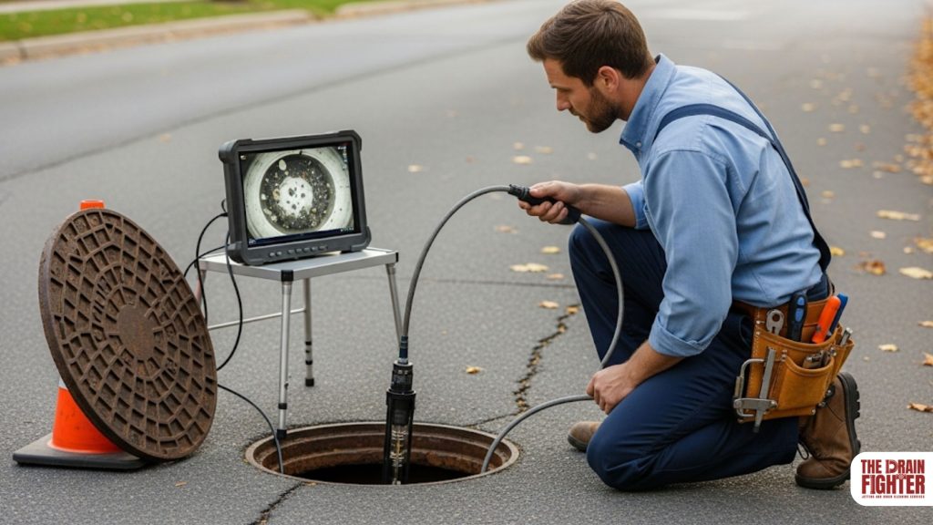 What is the first thing an emergency plumber does when you have a clogged sewer line?
