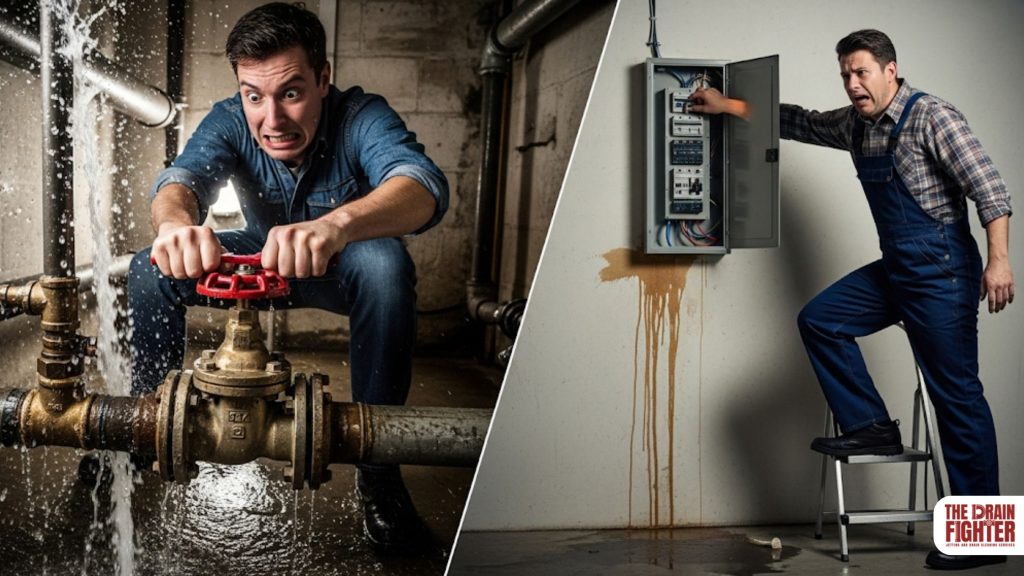 What steps should I take immediately after a pipe bursts in Bethesda?